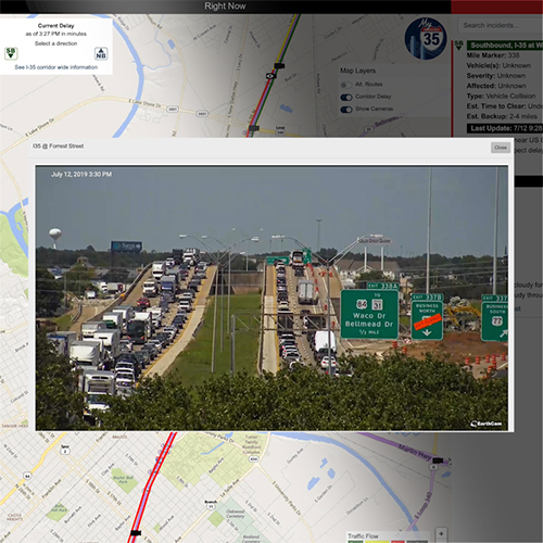 waco traffic map feature